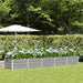 Plantekassed Lysegrå 400 x 80 x 45 cm Stål
