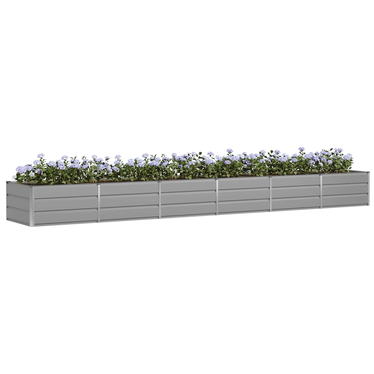 Plantekassed Lysegrå 480 x 80 x 45 cm Stål