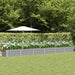 Plantekassed Lysegrå 600 x 80 x 45 cm Stål