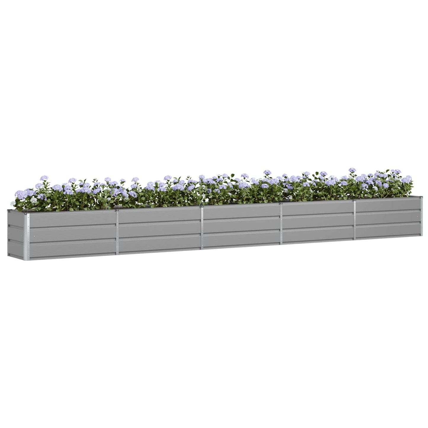 Plantekassed Lysegrå 480 x 50 x 45 cm Galvanisert Stål