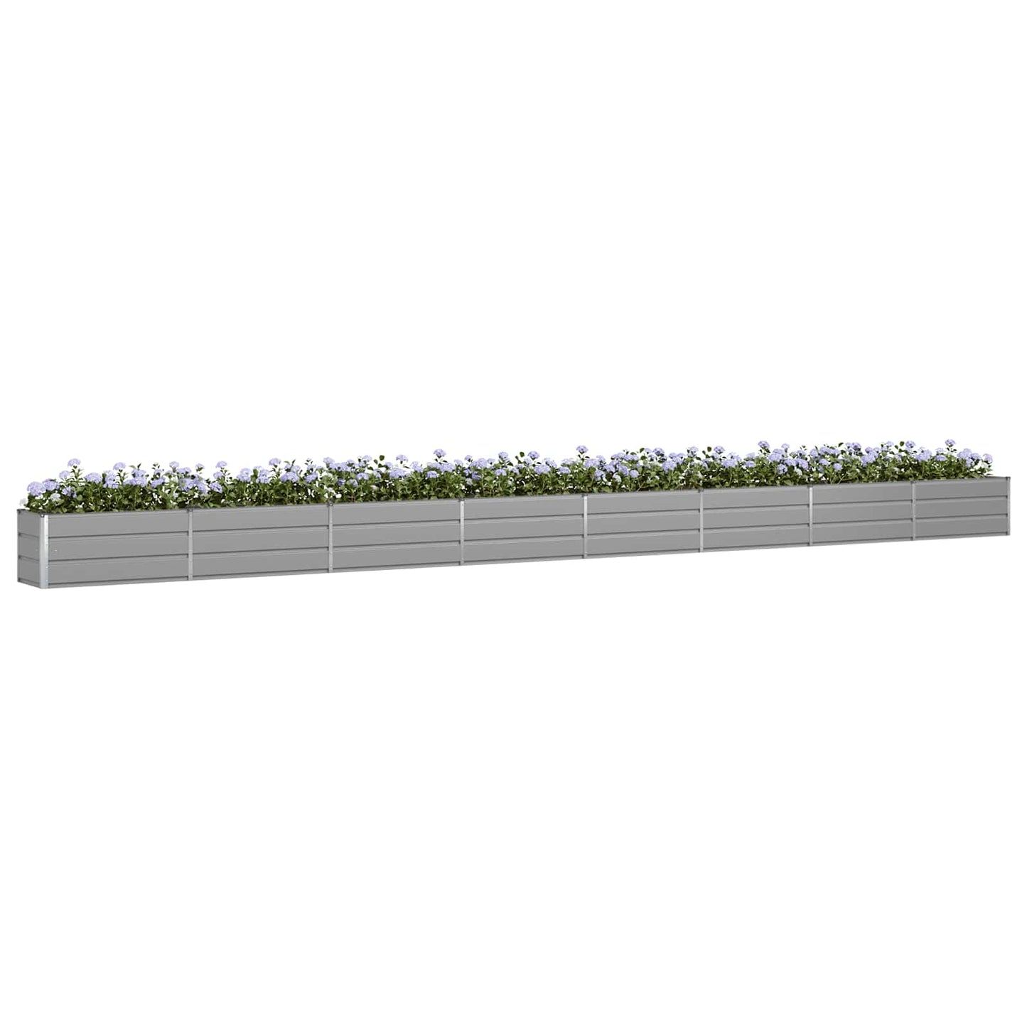 Plantekassed Lysegrå 770 x 50 x 45 cm Galvanisert Stål