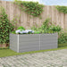 Plantekassed Lysegrå 195 x 100 x 75 cm Galvanisert Stål