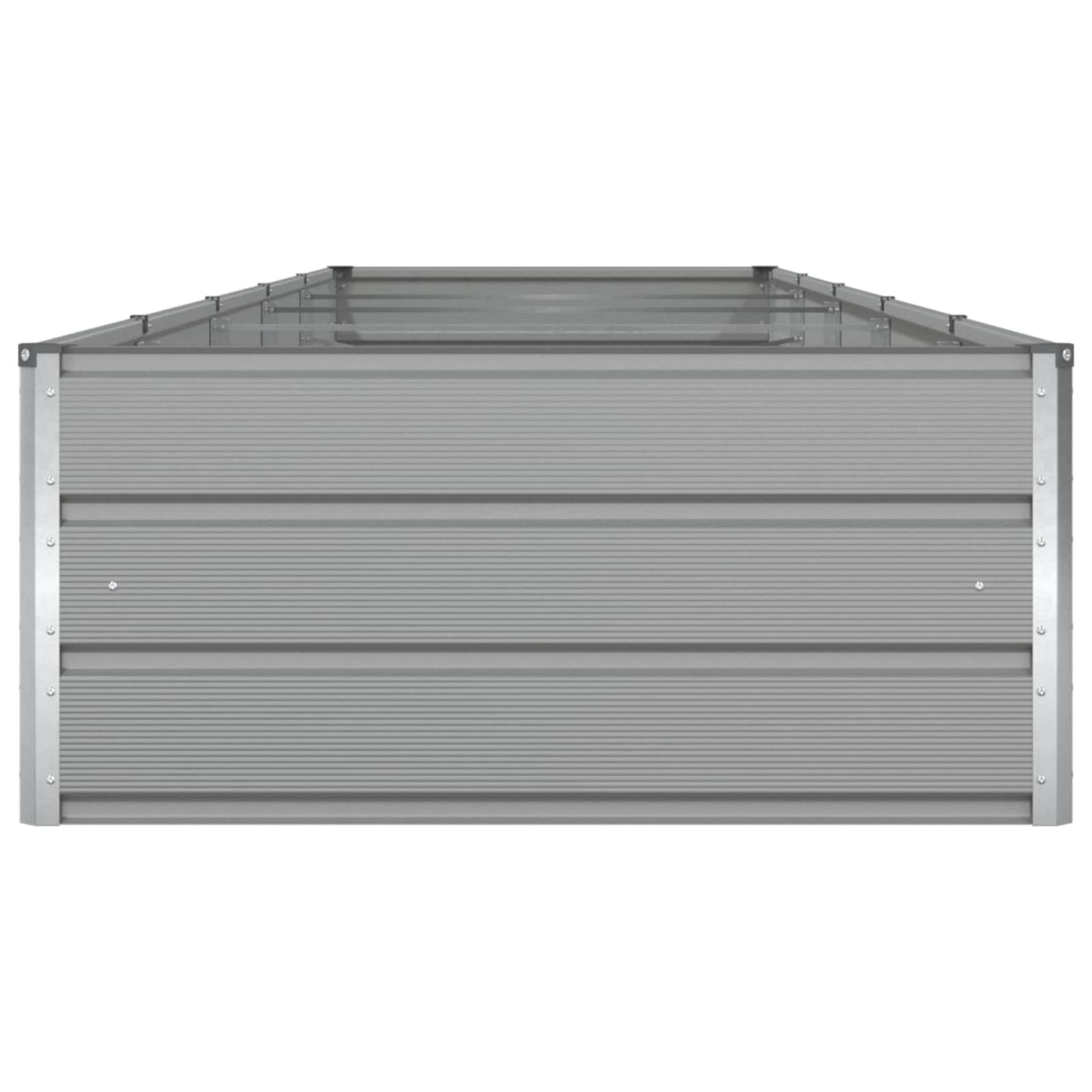 Plantekassed Lysegrå 480 x 100 x 45 cm Galvanisert Stål