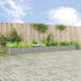 Plantekassed Lysegrå 580 x 100 x 45 cm Galvanisert Stål