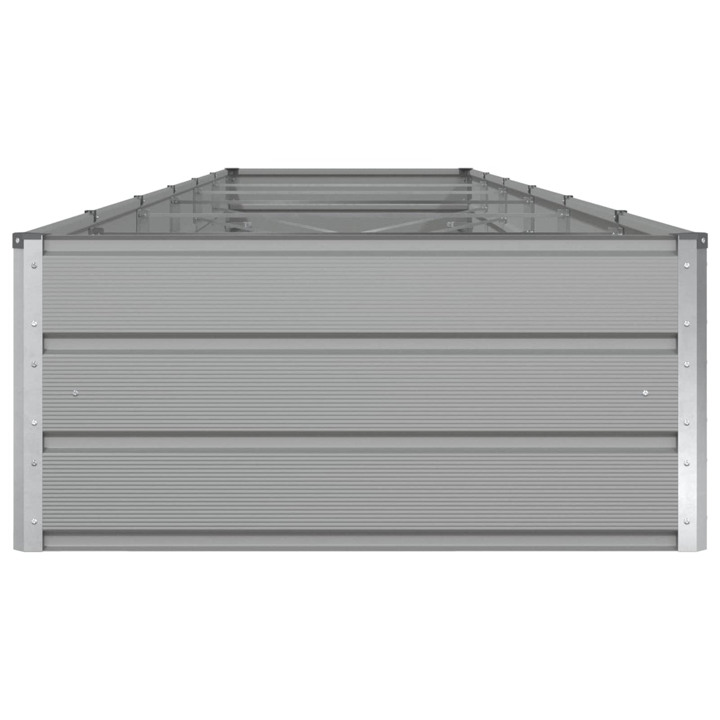 Plantekassed Lysegrå 580 x 100 x 45 cm Galvanisert Stål