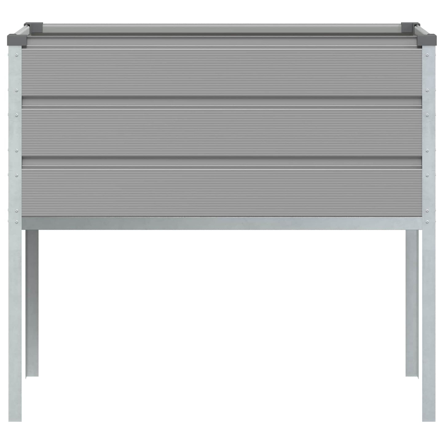 Plantekassed Lysegrå 100 x 45 x 90 cm Galvanisert Stål