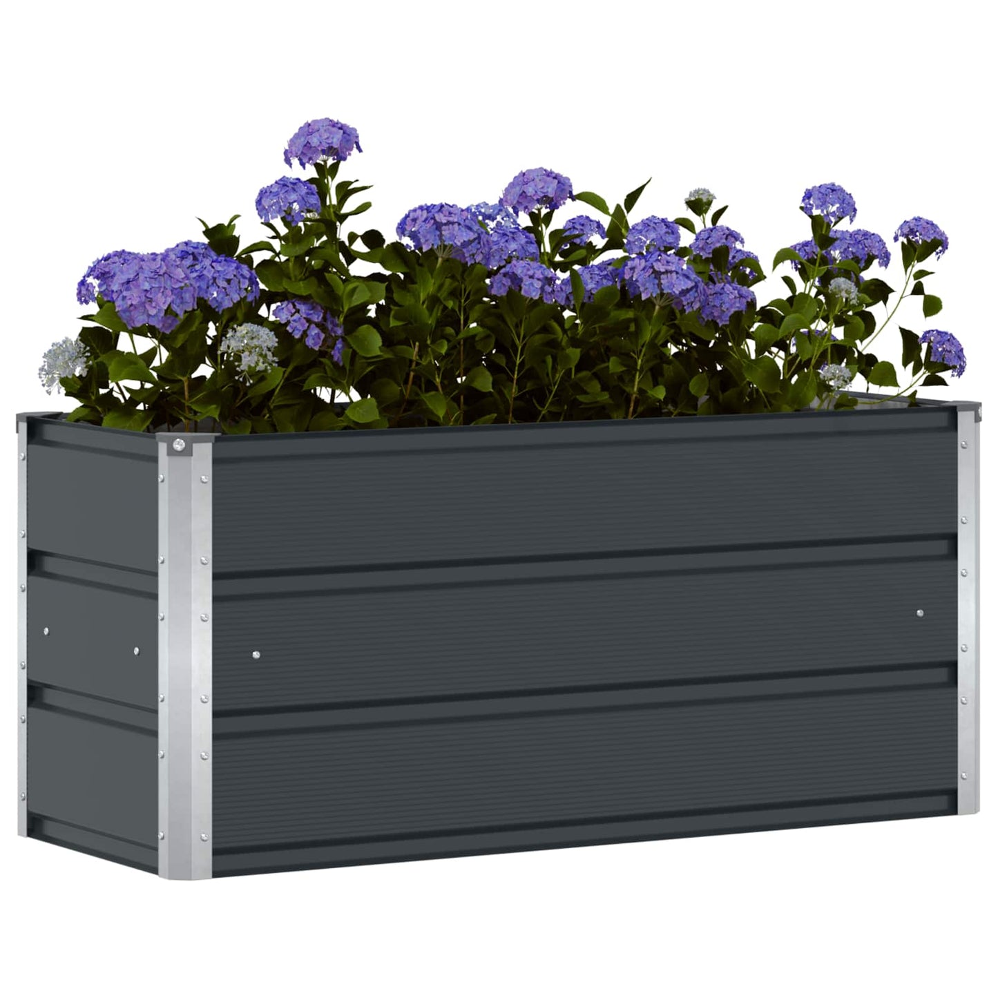Plantekassed Antrasitt 100 x 40 x 45 cm Stål