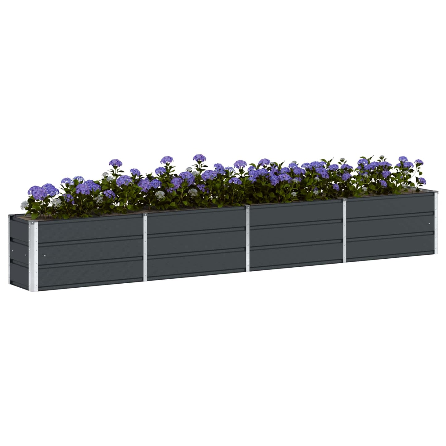 Plantekassed Antrasitt 320 x 40 x 45 cm Stål