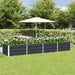 Plantekassed Antrasitt 320 x 80 x 45 cm Stål