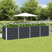 Plantekassed Antrasitt 320 x 80 x 75 cm Stål