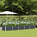Plantekassed Antrasitt 400 x 80 x 45 cm Stål