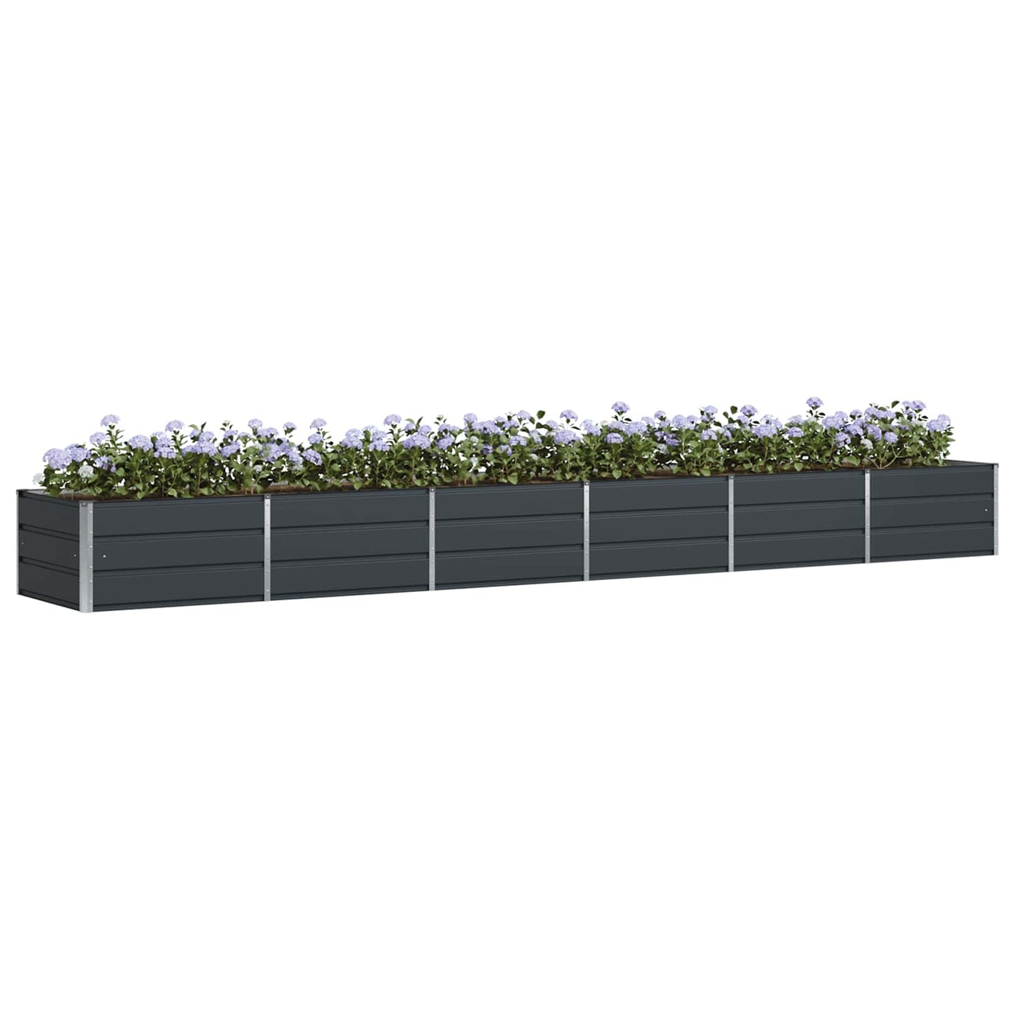 Plantekassed Antrasitt 480 x 80 x 45 cm Stål
