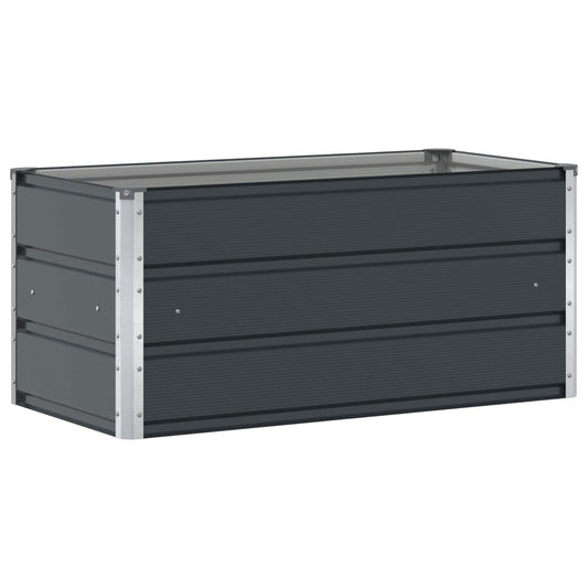 Plantekassed Antrasitt 100 x 50 x 45 cm Galvanisert Stål