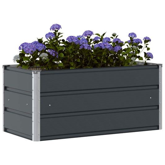 Plantekassed Antrasitt 100 x 50 x 45 cm Galvanisert Stål