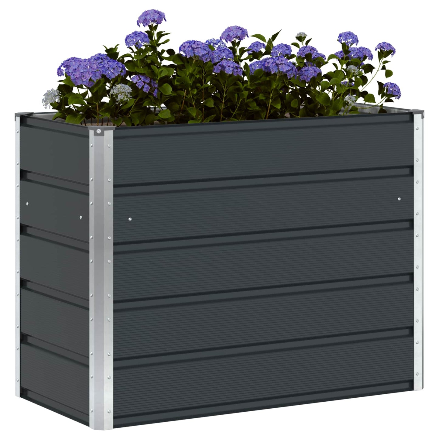 Plantekassed Antrasitt 100 x 50 x 75 cm Galvanisert Stål
