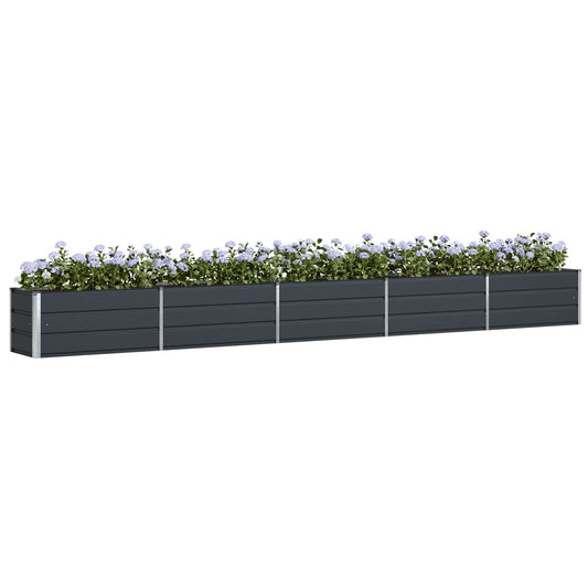 Plantekassed Antrasitt 480 x 50 x 45 cm Galvanisert Stål