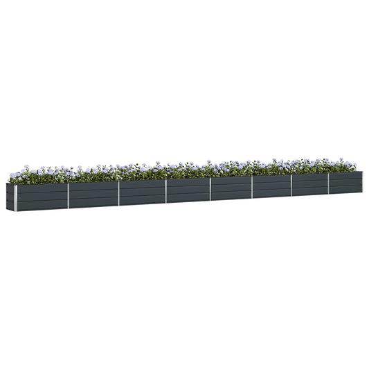 Plantekassed Antrasitt 770 x 50 x 45 cm Galvanisert Stål