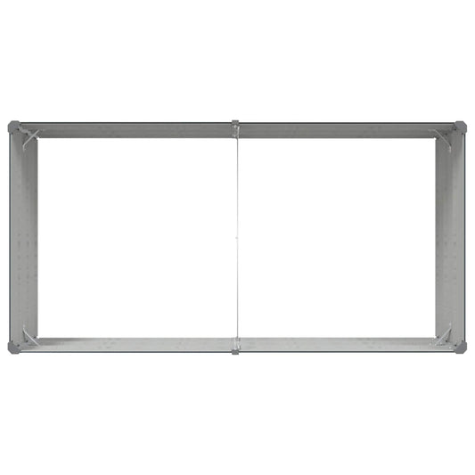 Plantekassed Antrasitt 195 x 100 x 45 cm Galvanisert Stål