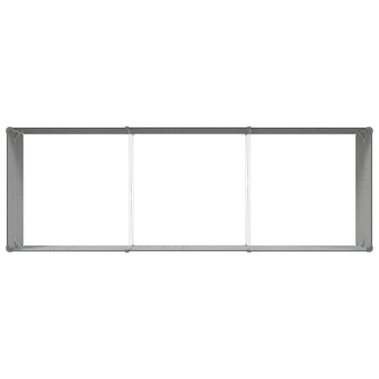Plantekassed Antrasitt 290 x 100 x 45 cm Galvanisert Stål