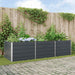 Plantekassed Antrasitt 290 x 100 x 75 cm Galvanisert Stål