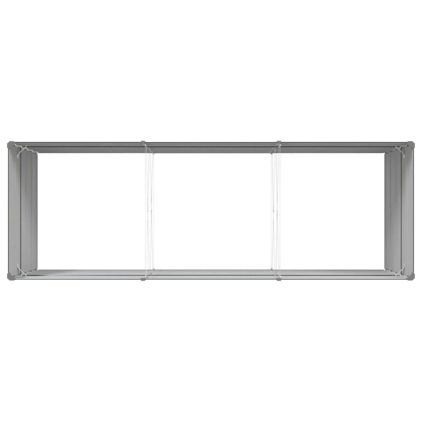 Plantekassed Antrasitt 290 x 100 x 75 cm Galvanisert Stål