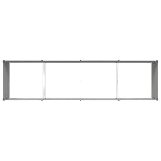 Plantekassed Antrasitt 385 x 100 x 45 cm Galvanisert Stål