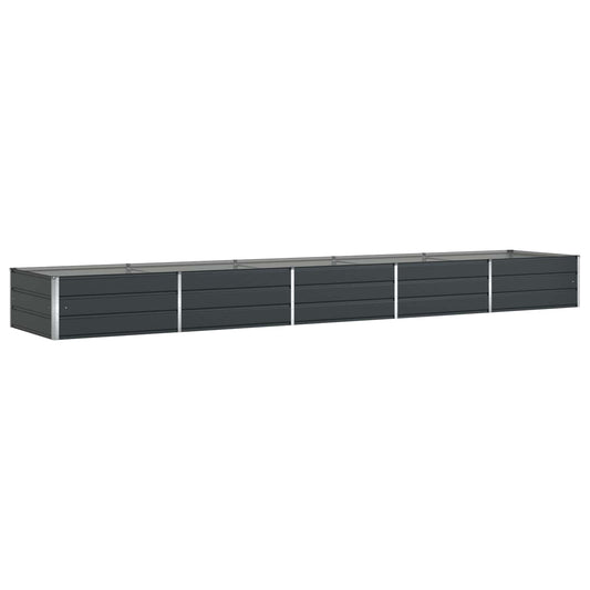 Plantekassed Antrasitt 480 x 100 x 45 cm Galvanisert Stål