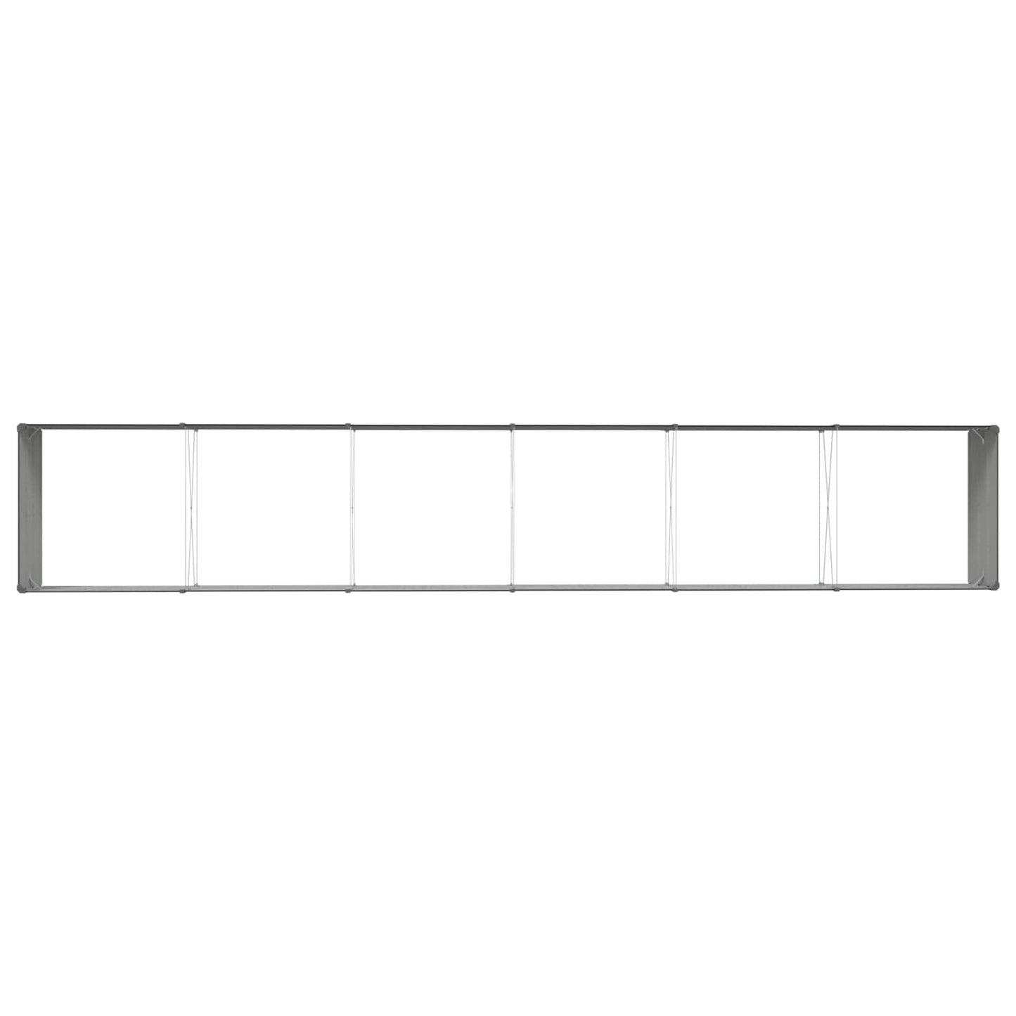 Plantekassed Antrasitt 580 x 100 x 45 cm Galvanisert Stål
