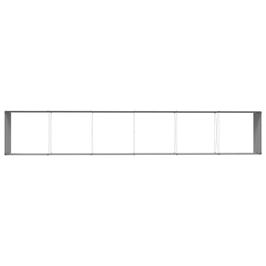 Plantekassed Antrasitt 580 x 100 x 45 cm Galvanisert Stål
