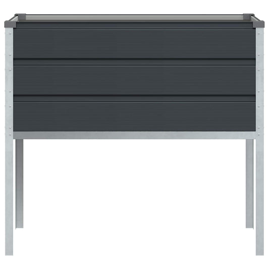 Plantekassed Antrasitt 100 x 45 x 90 cm Galvanisert Stål
