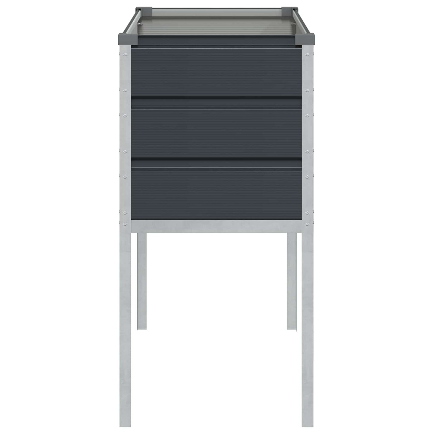 Plantekassed Antrasitt 100 x 45 x 90 cm Galvanisert Stål