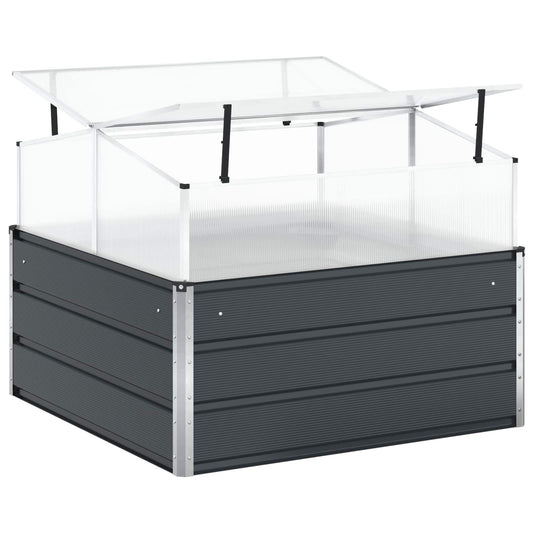 Plantekassed Antrasitt 100 x 100 x 77 cm Galvanisert Stål
