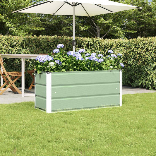Plantekassed grønn 100 x 40 x 45 cm Stål