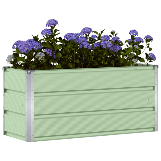 Plantekassed grønn 100 x 40 x 45 cm Stål
