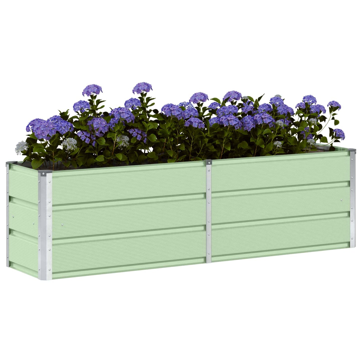 Plantekassed grønn 160 x 40 x 45 cm Stål