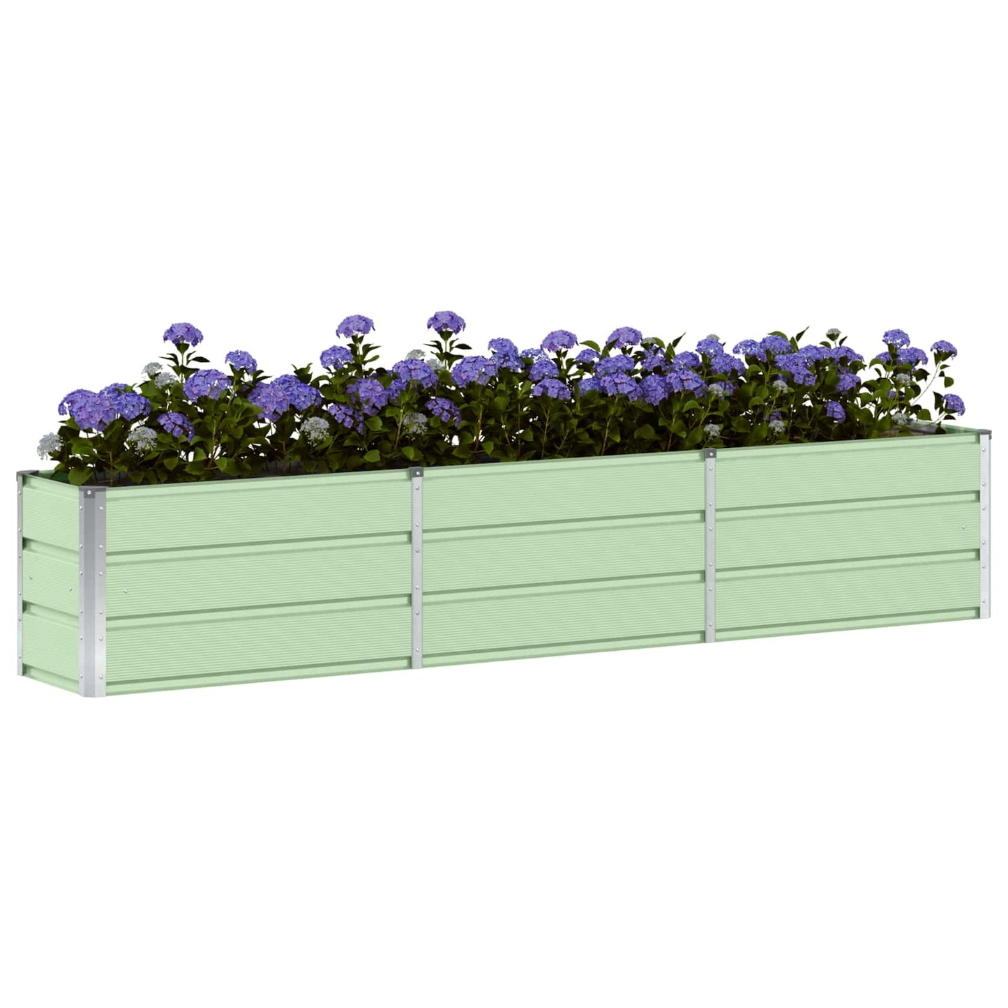 Plantekassed grønn 240 x 40 x 45 cm Stål
