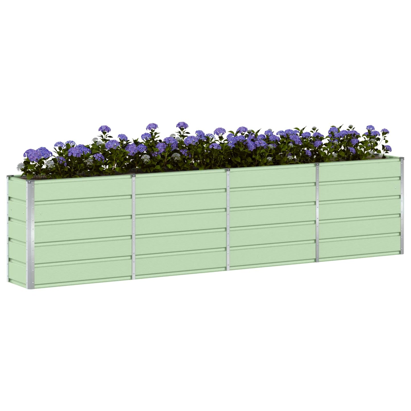 Plantekassed grønn 320 x 40 x 75 cm Stål