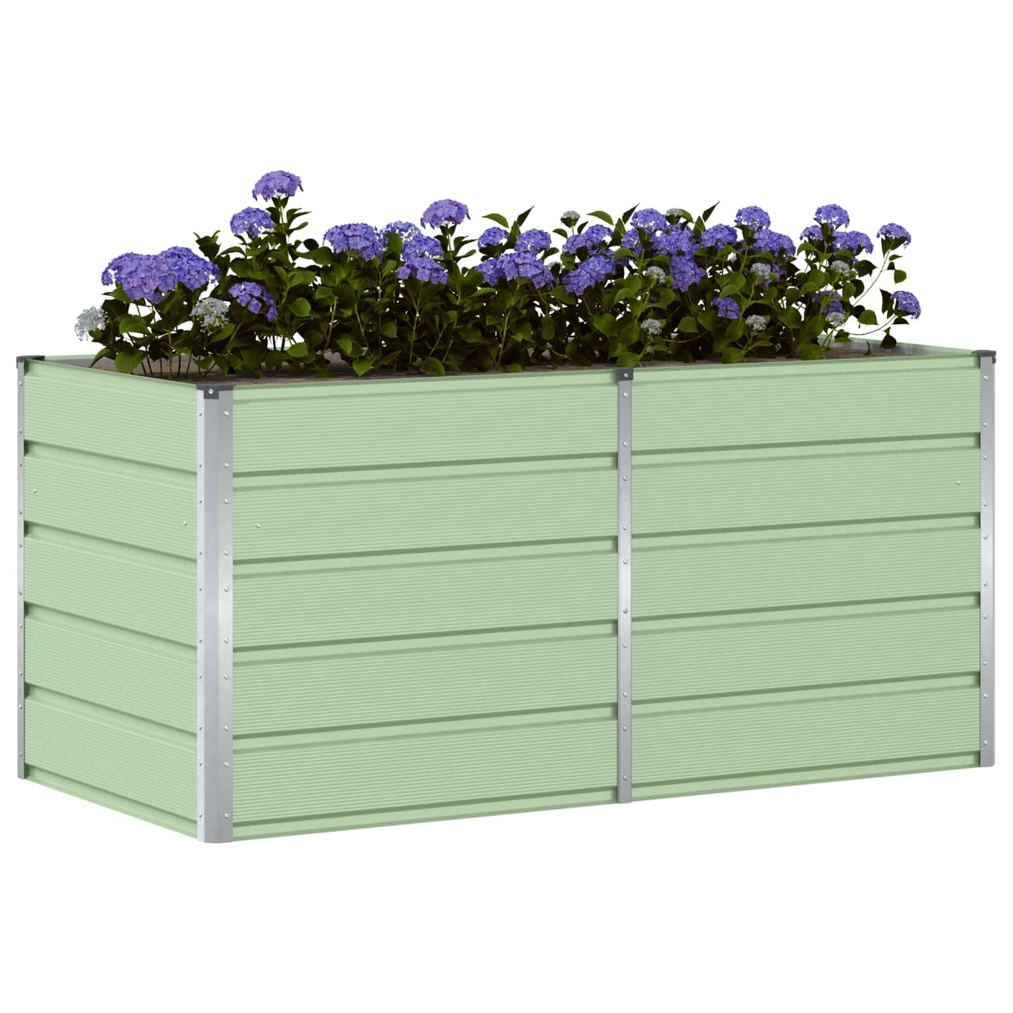 Plantekassed grønn 160 x 80 x 75 cm Stål