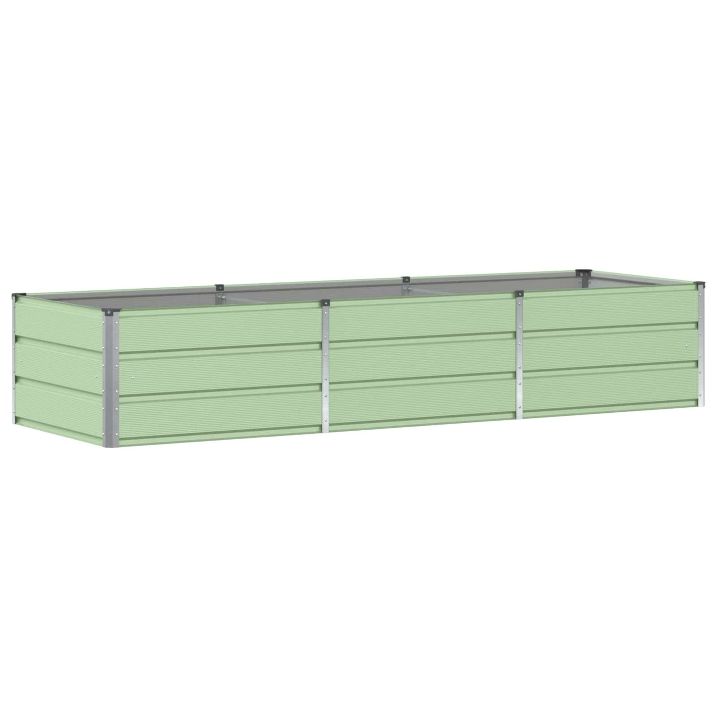 Plantekassed grønn 240 x 80 x 45 cm Stål