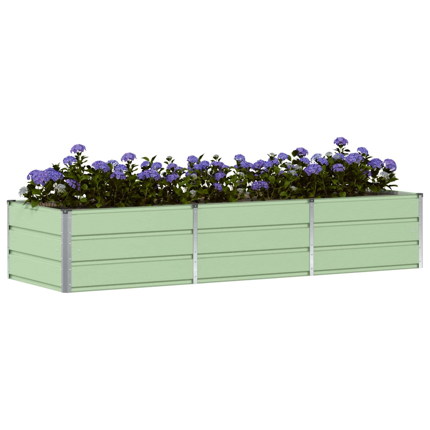 Plantekassed grønn 240 x 80 x 45 cm Stål