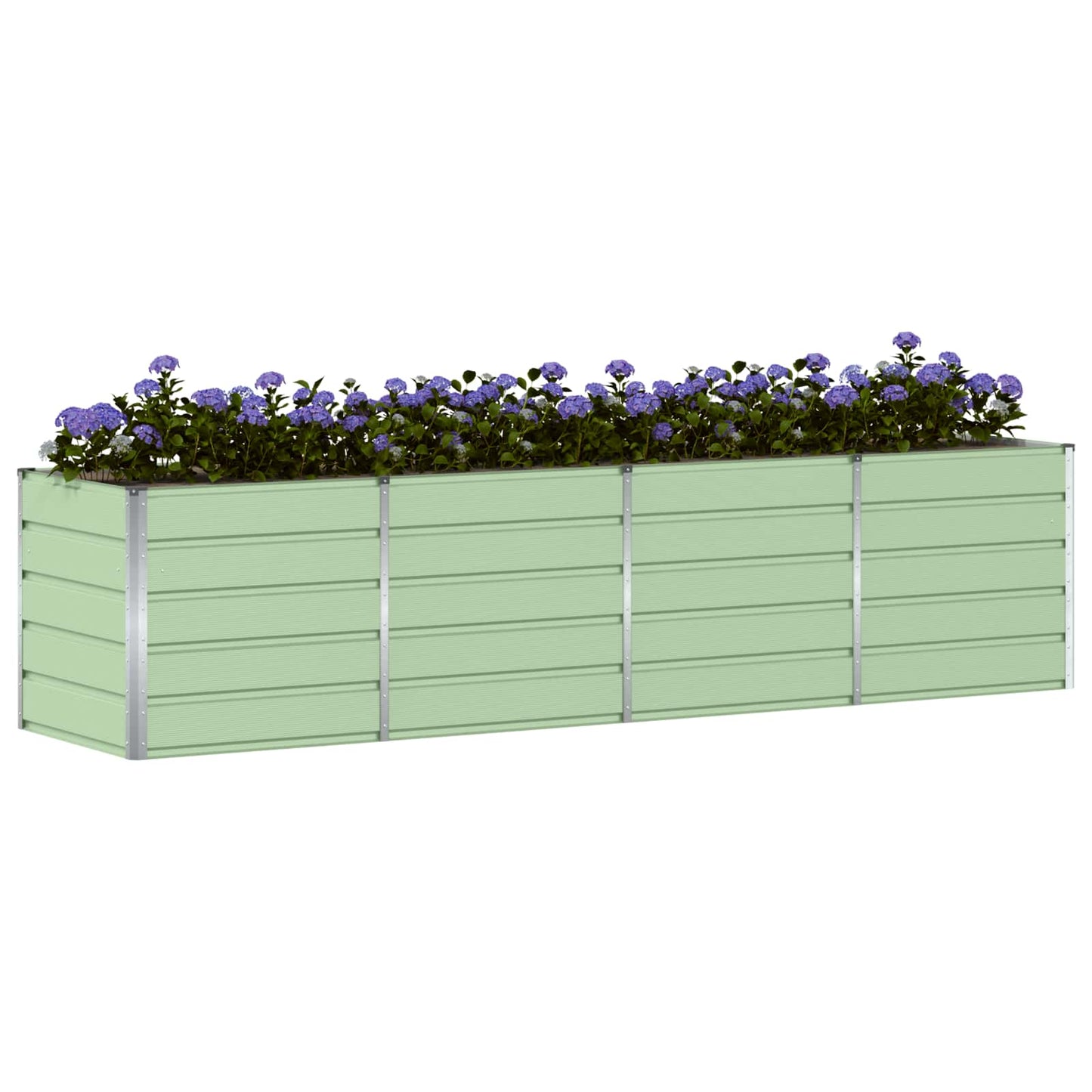 Plantekassed grønn 320 x 80 x 75 cm Stål