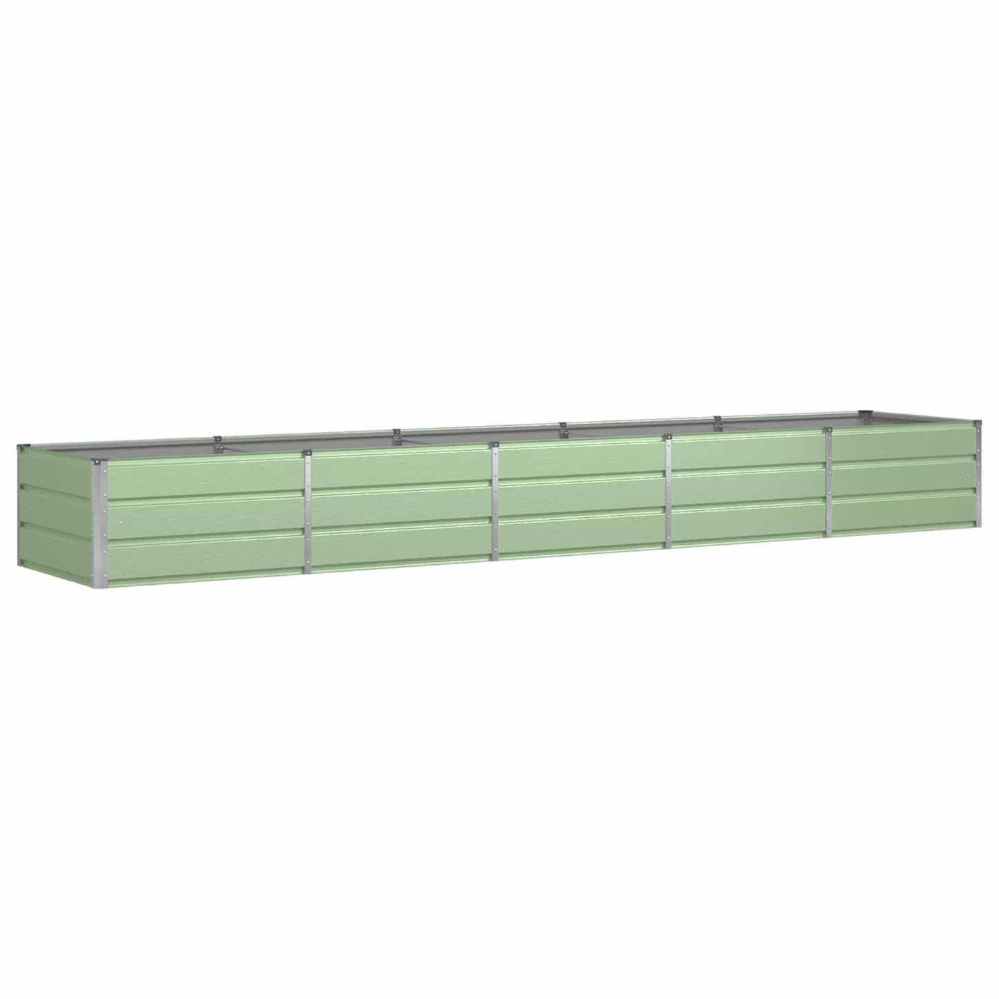 Plantekassed grønn 400 x 80 x 45 cm Stål