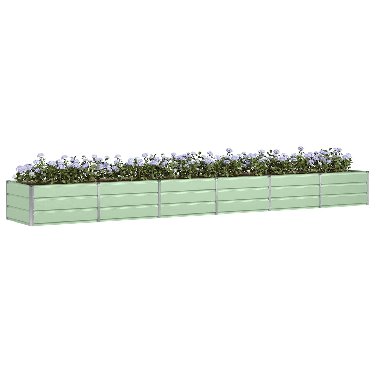 Plantekassed grønn 480 x 80 x 45 cm Stål