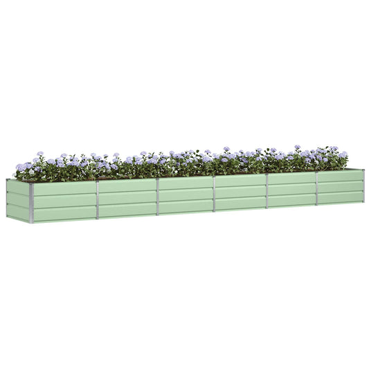Plantekassed grønn 480 x 80 x 45 cm Stål