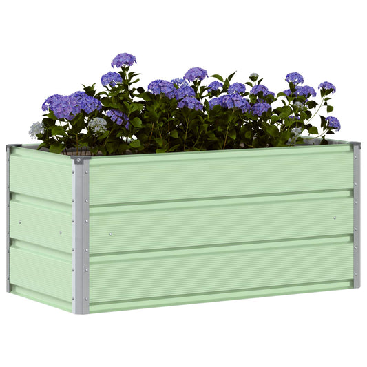 Plantekassed Pastellgrønn 100 x 50 x 45 cm Galvanisert Stål