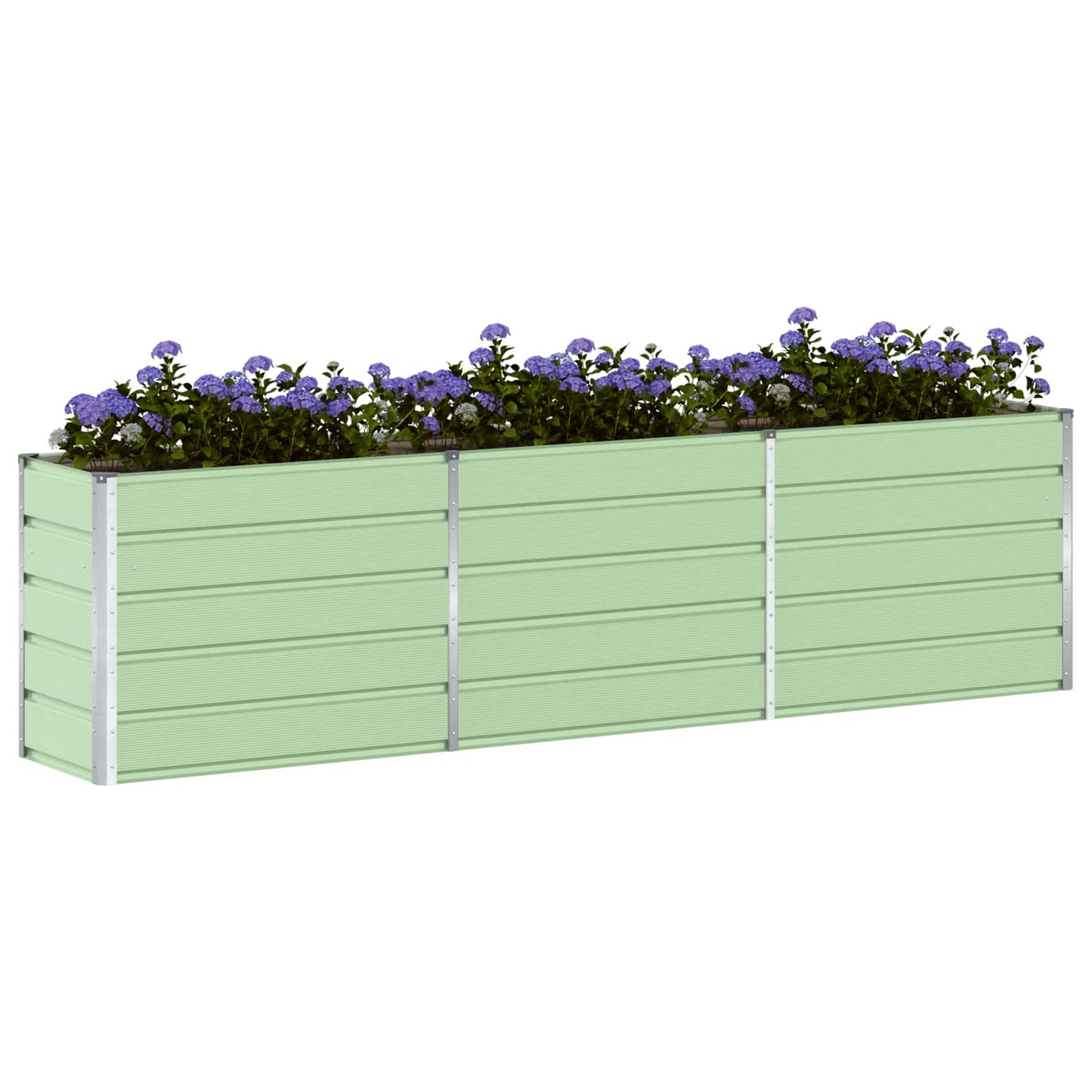 Plantekassed Pastellgrønn 290 x 90 x 77 cm Galvanisert Stål