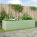 Plantekassed Pastellgrønn 290 x 100 x 75 cm Galvanisert Stål