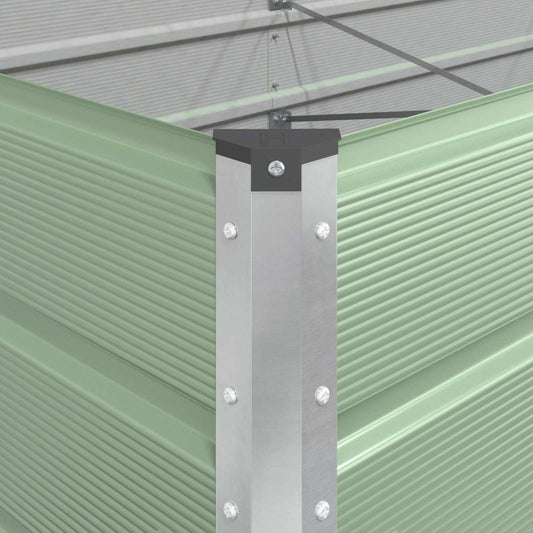 Plantekassed Pastellgrønn 385 x 100 x 45 cm Galvanisert Stål