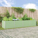 Plantekassed Pastellgrønn 385 x 100 x 75 cm Galvanisert Stål