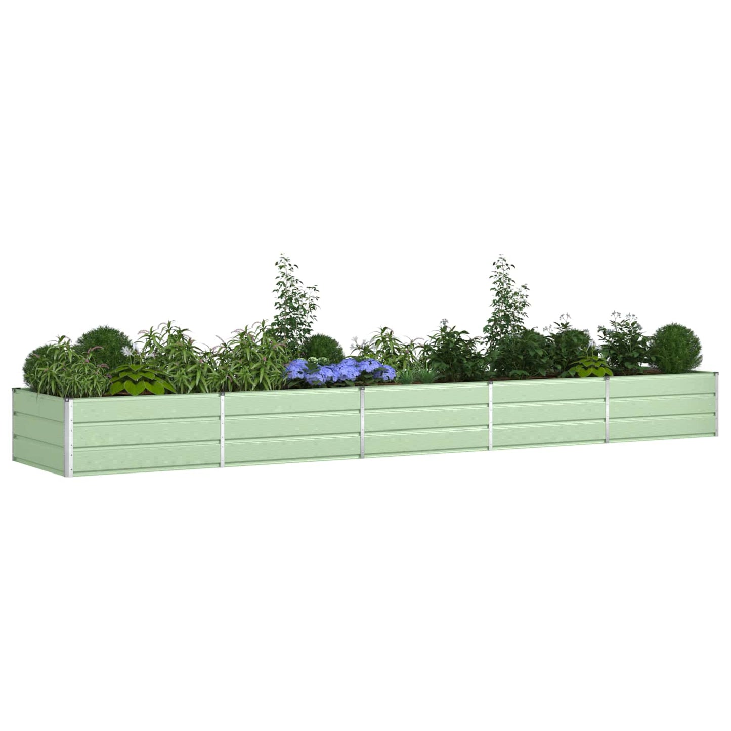 Plantekassed Pastellgrønn 480 x 100 x 45 cm Galvanisert Stål